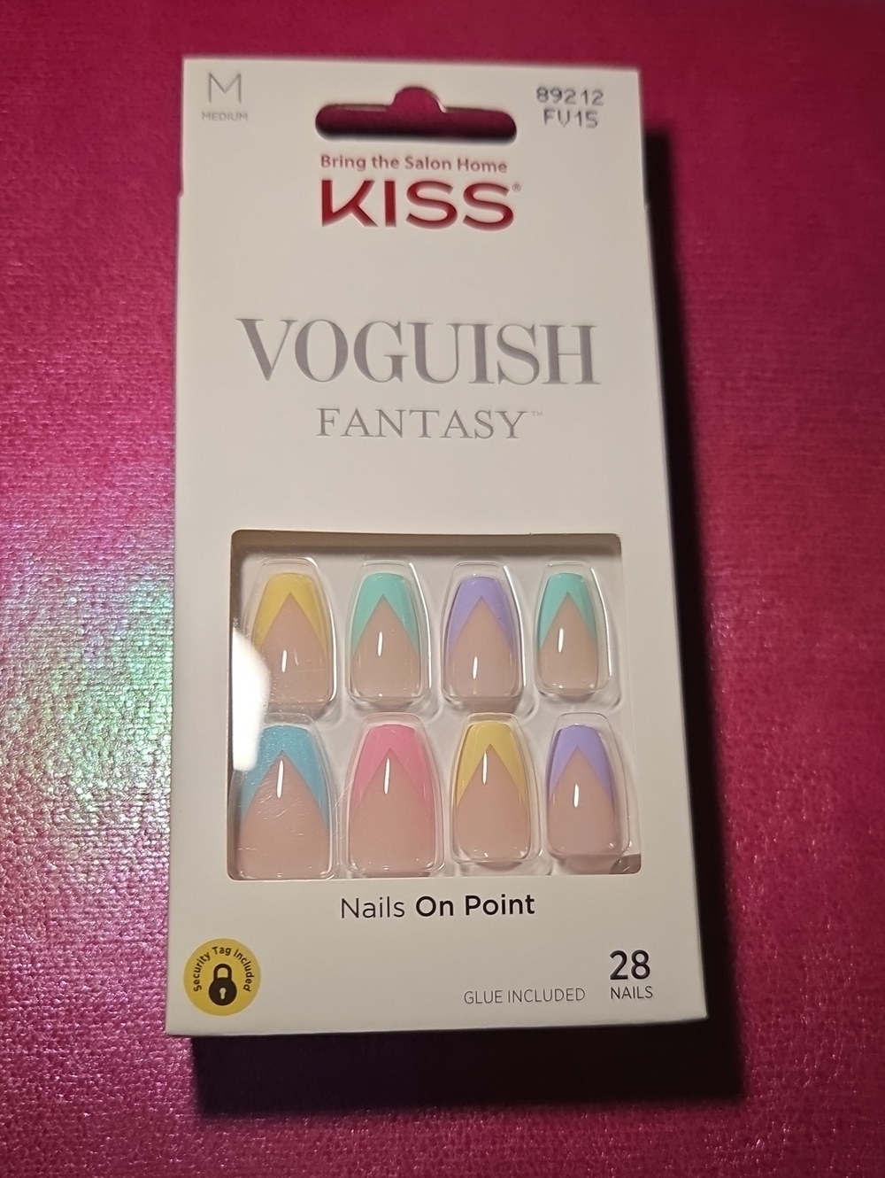 Kiss Voguish Fantasy Pastel Chevron Press-On Nails